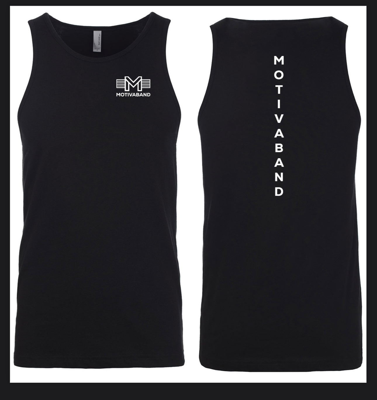 Black gym tank top